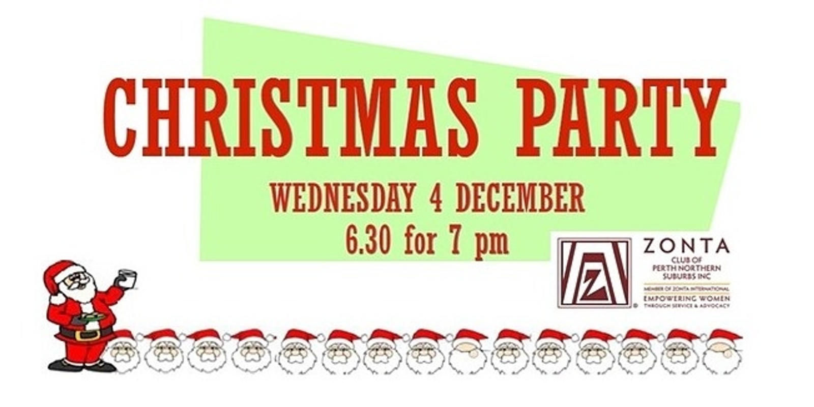 Banner image for Zonta Club of Perth Northern Suburbs Christmas Dinner