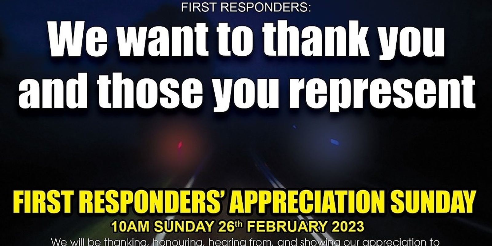 Banner image for First Responders' Sunday