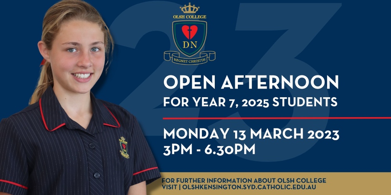 Banner image for OLSH Open Afternoon 2023