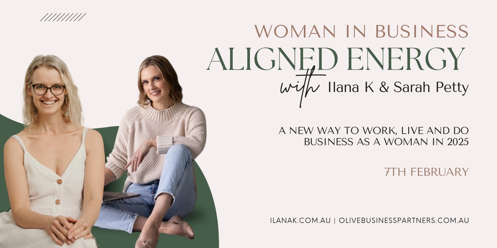 Banner image for Aligned Energy: A New Way to Work, Live & Do Business as a Woman in 2025