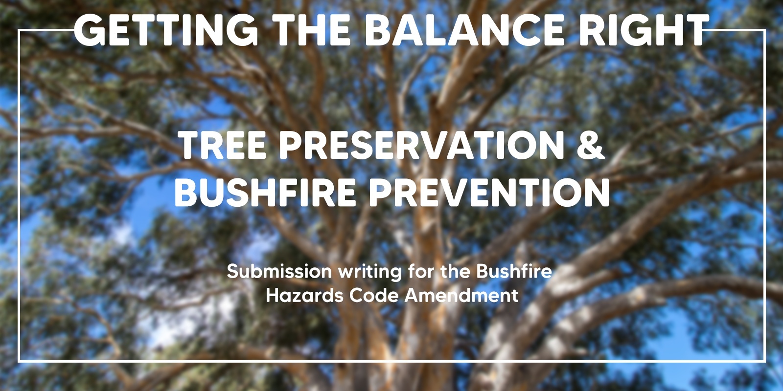 Banner image for Getting the balance right: Tree Preservation & Bushfire Prevention - Blackwood event