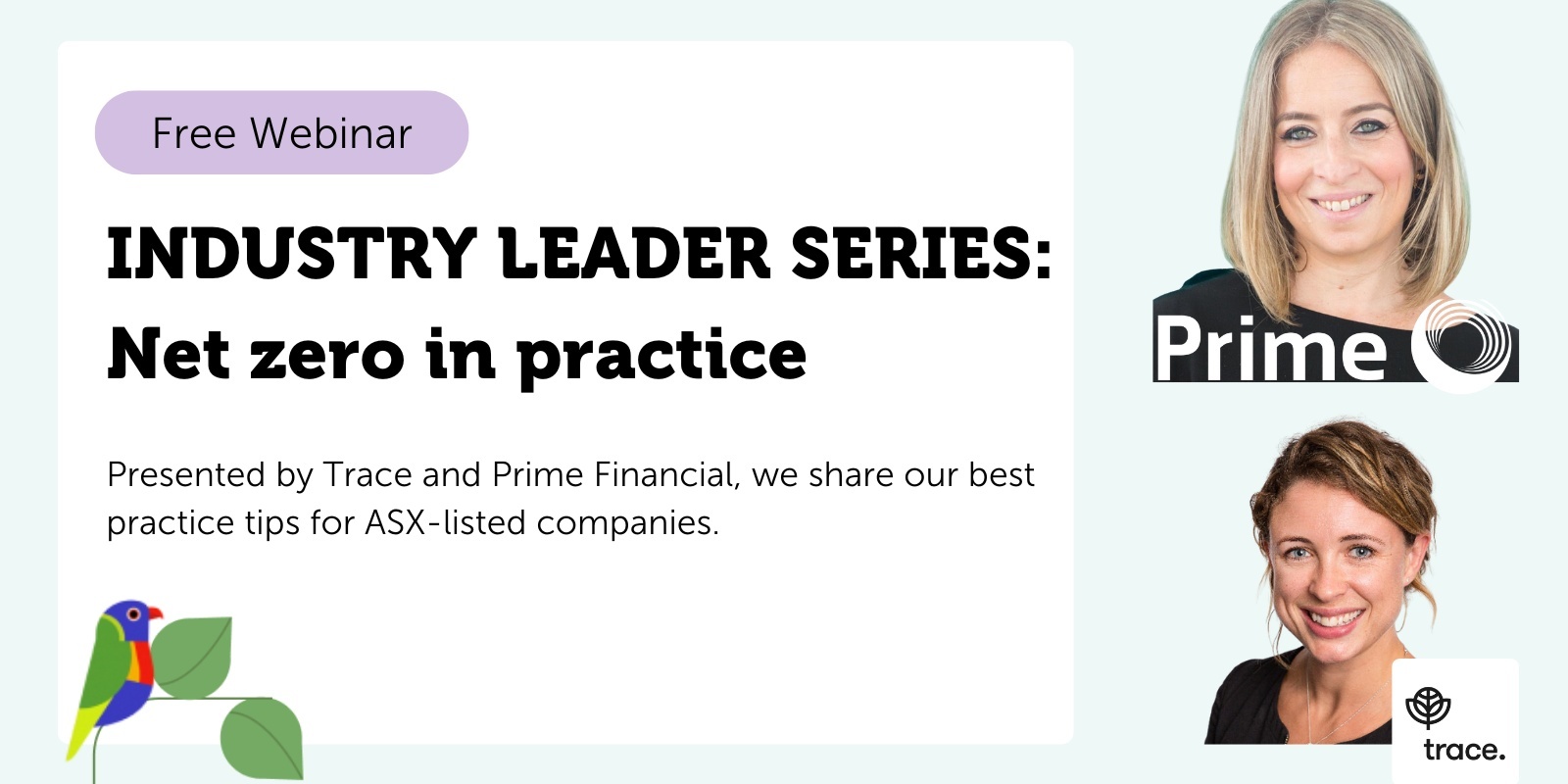Banner image for Trace presents our Industry Leader Series ft Prime Financial