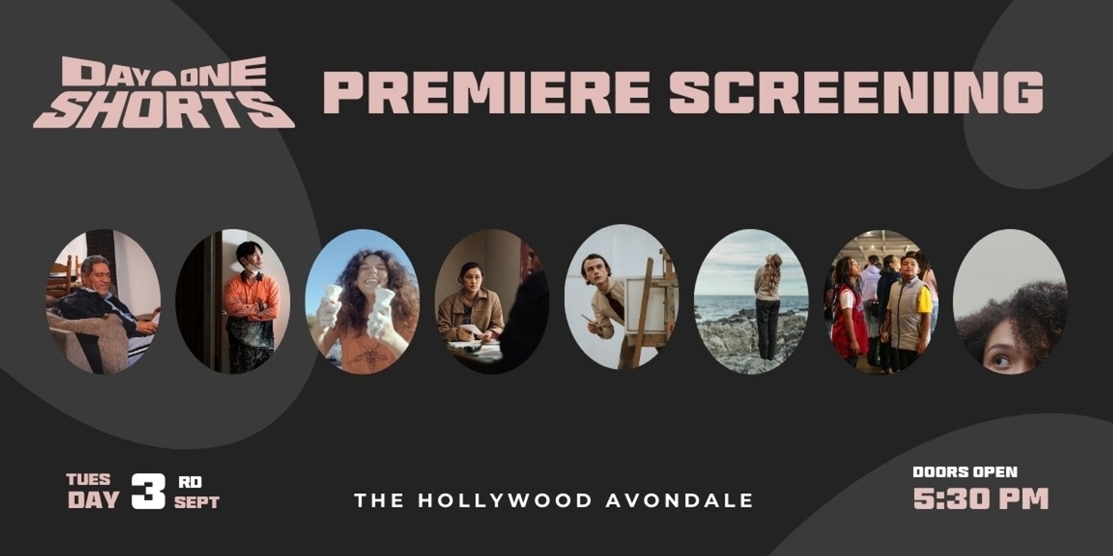 Banner image for Day One Shorts - Premiere Screening Event @The Hollywood Cinema 