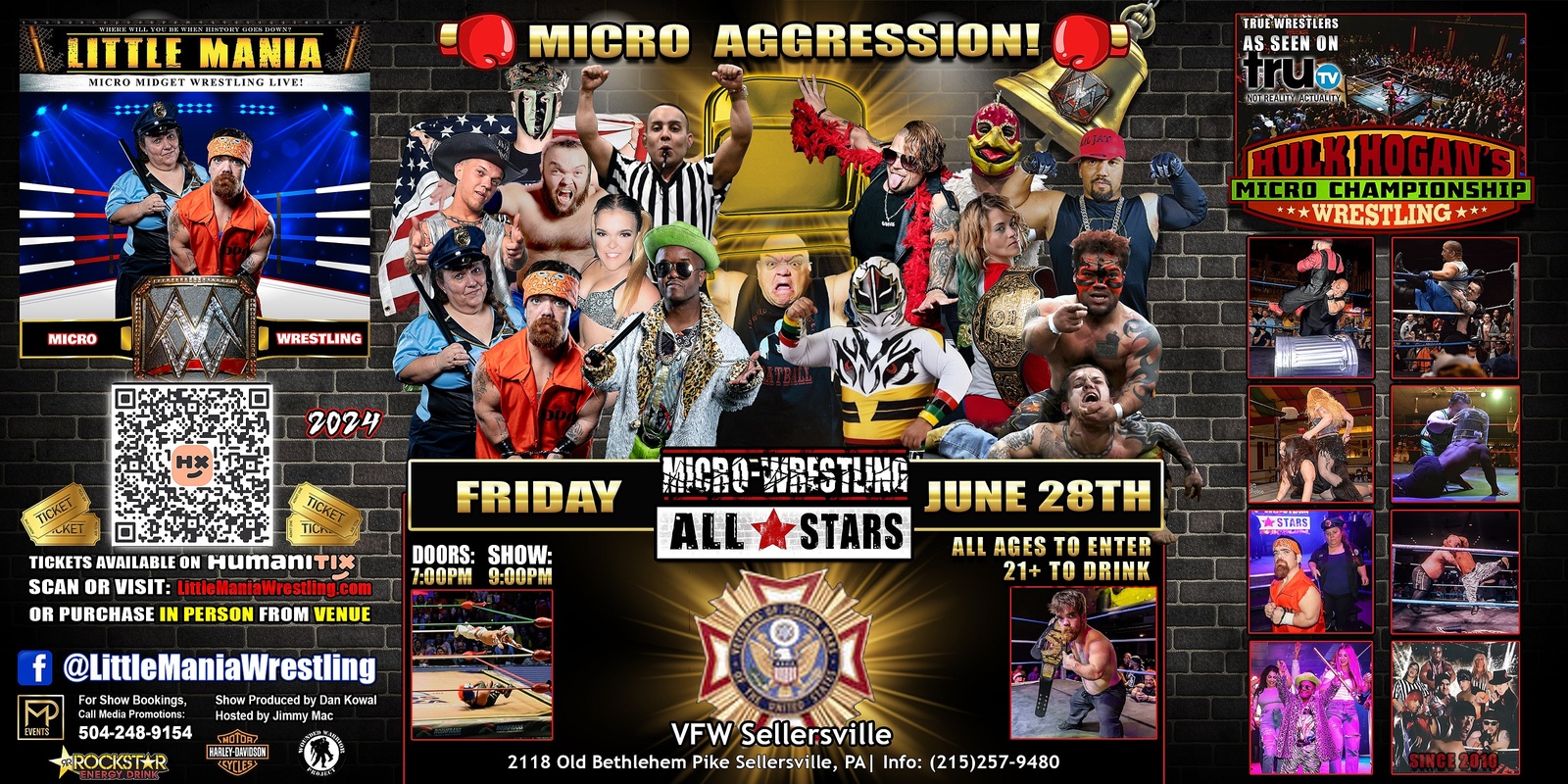Banner image for Sellersville, PA - Micro-Wresting All * Stars: Round 3! Little Mania Returns to the Ring!