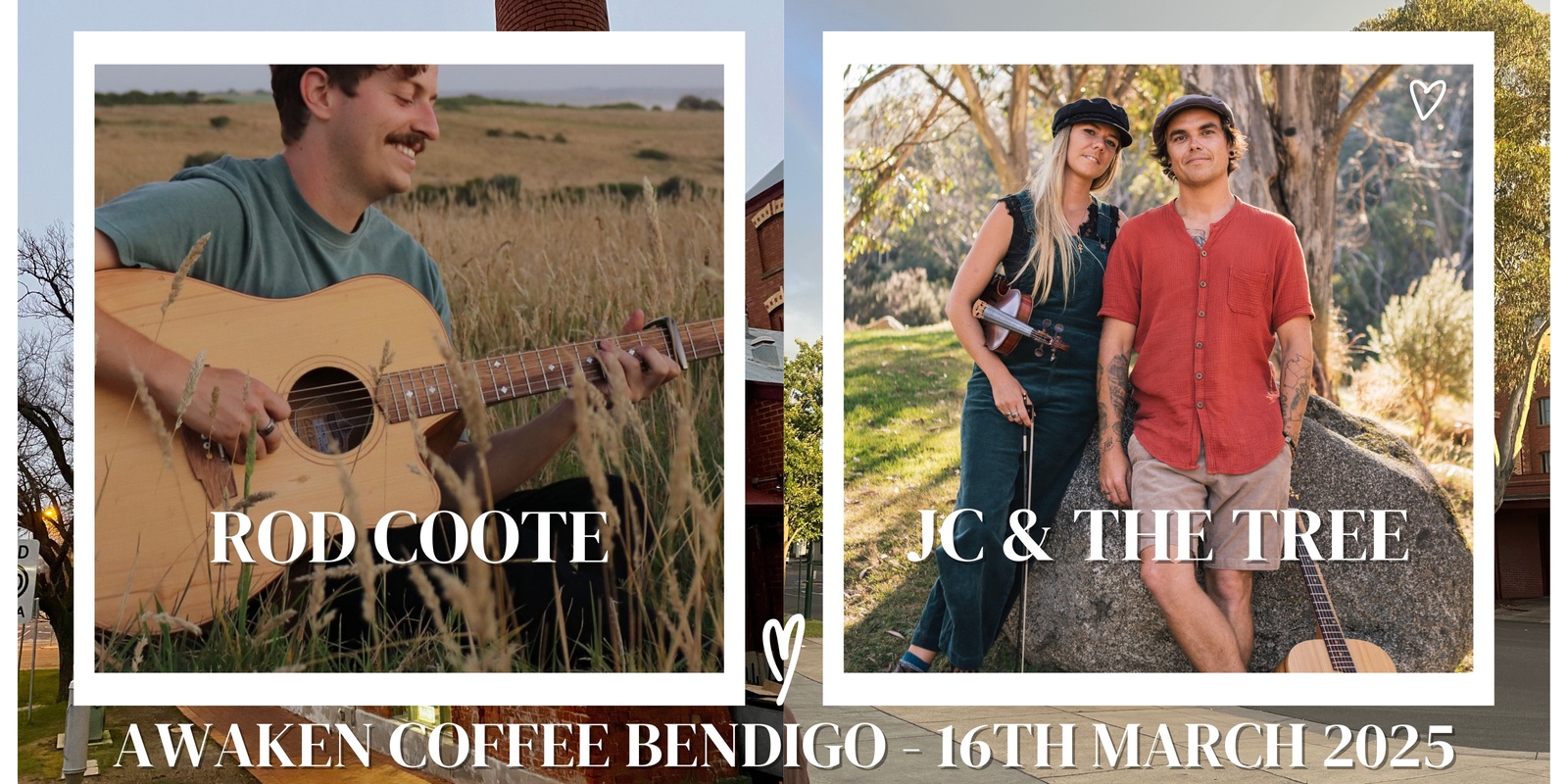 Banner image for JC & the Tree and Rod Coote in Bendigo