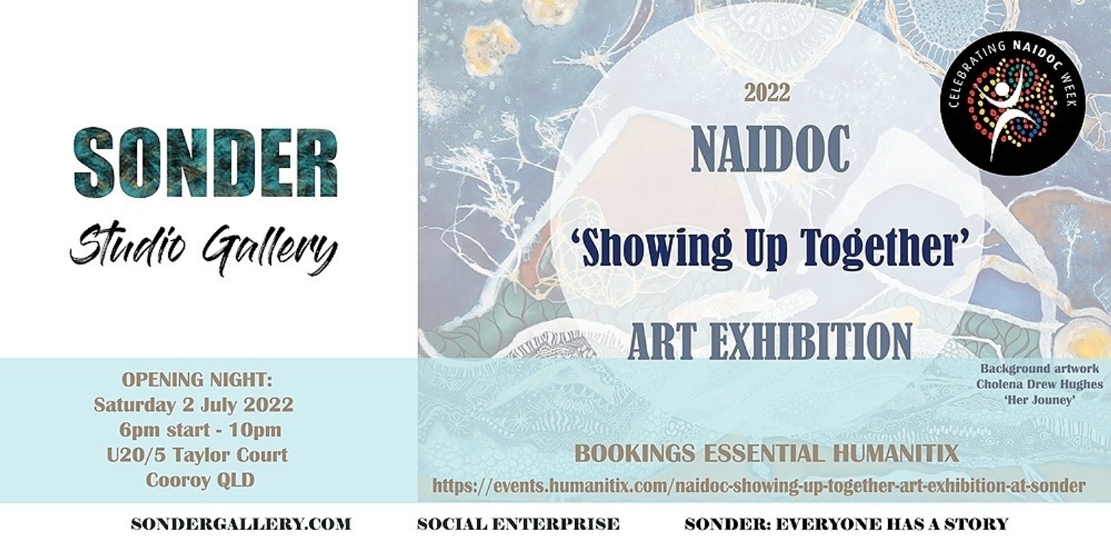 Banner image for NAIDOC 'Showing Up Together' Art Exhibition at Sonder