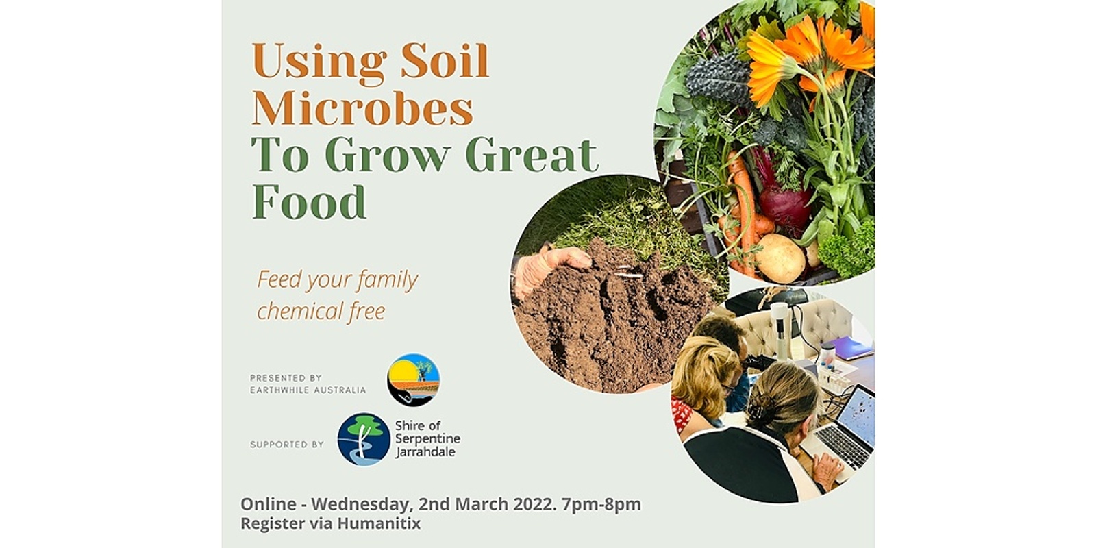 Banner image for Using Soil Microbes To Grow Great Food - an online event