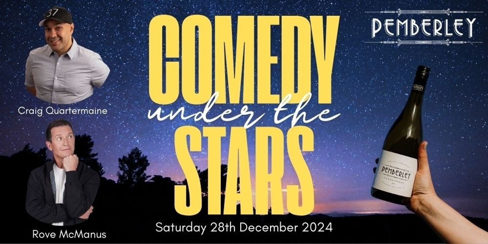 Banner image for Comedy Under the Stars @ Pemberley of Pemberton