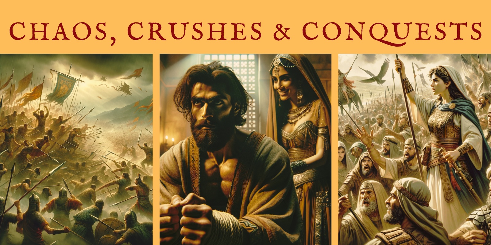 Banner image for Chaos, Crushes, and Conflict: An Uncensored Ride Through the Book of Judges with David Solomon