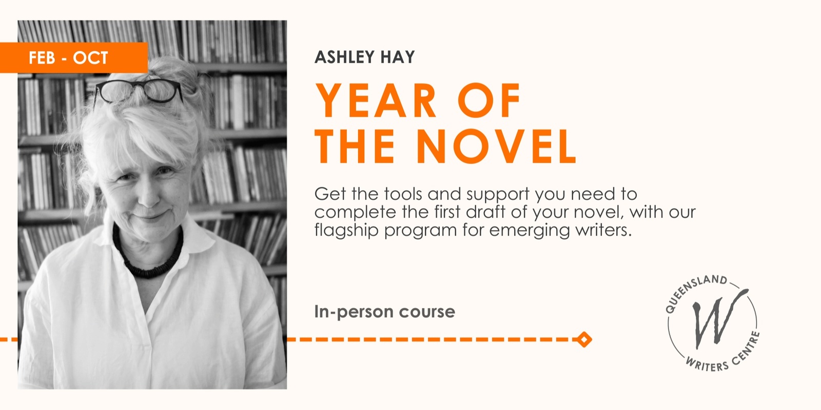 Banner image for Year Of The Novel 2024 with Ashley Hay