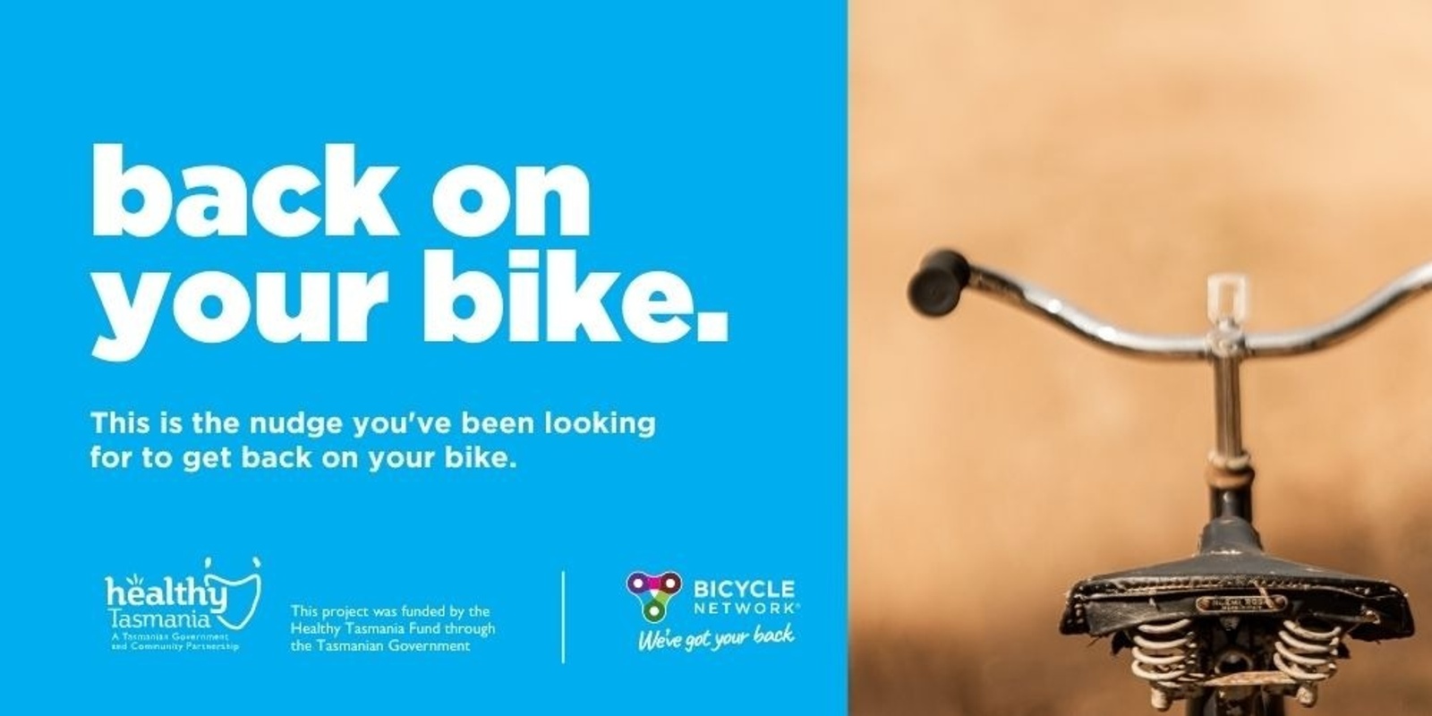 Banner image for Back on your bike. Queens Domain