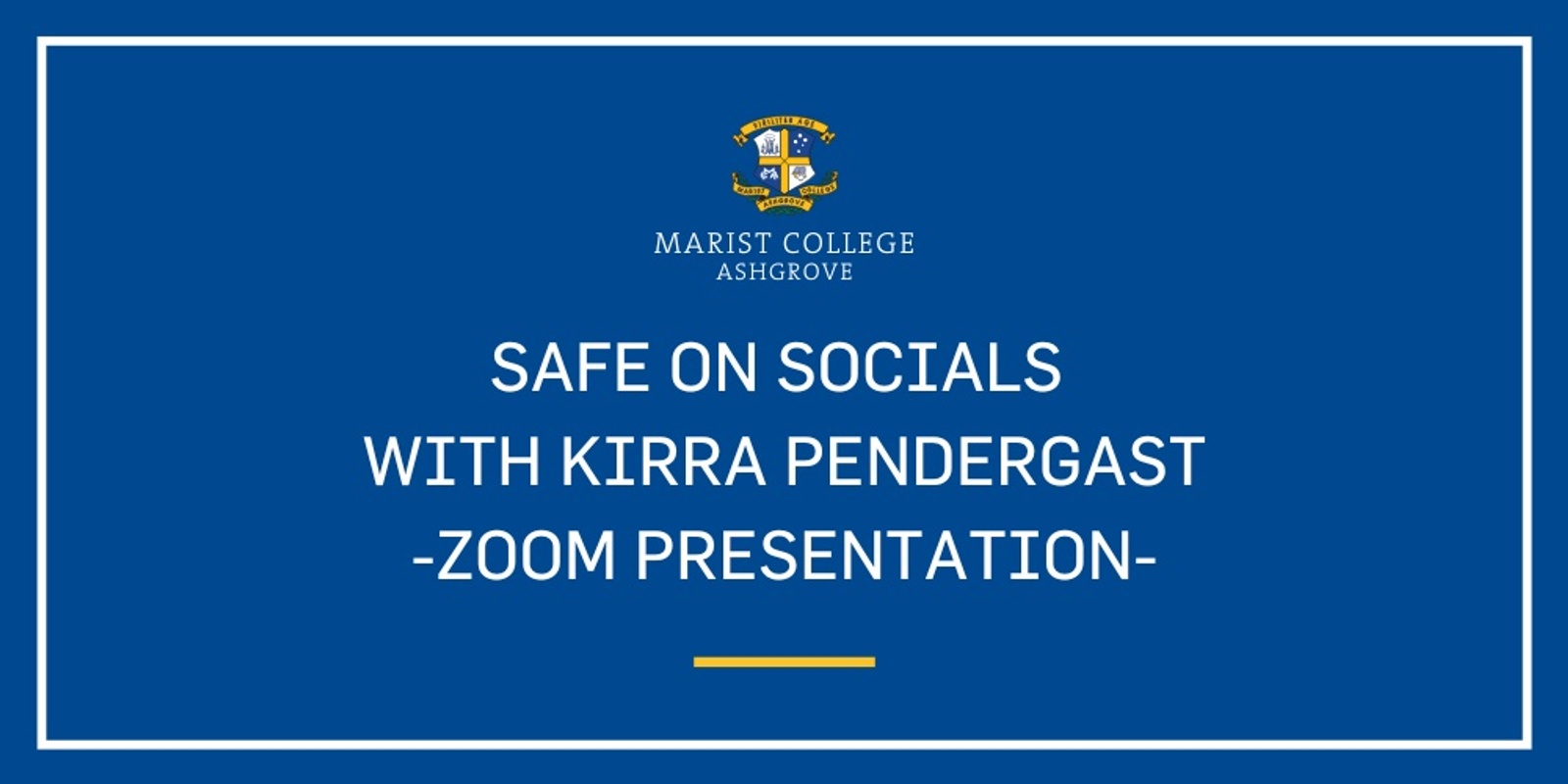 Banner image for Safe on Socials with Kirra Pendergast - Zoom Presentation