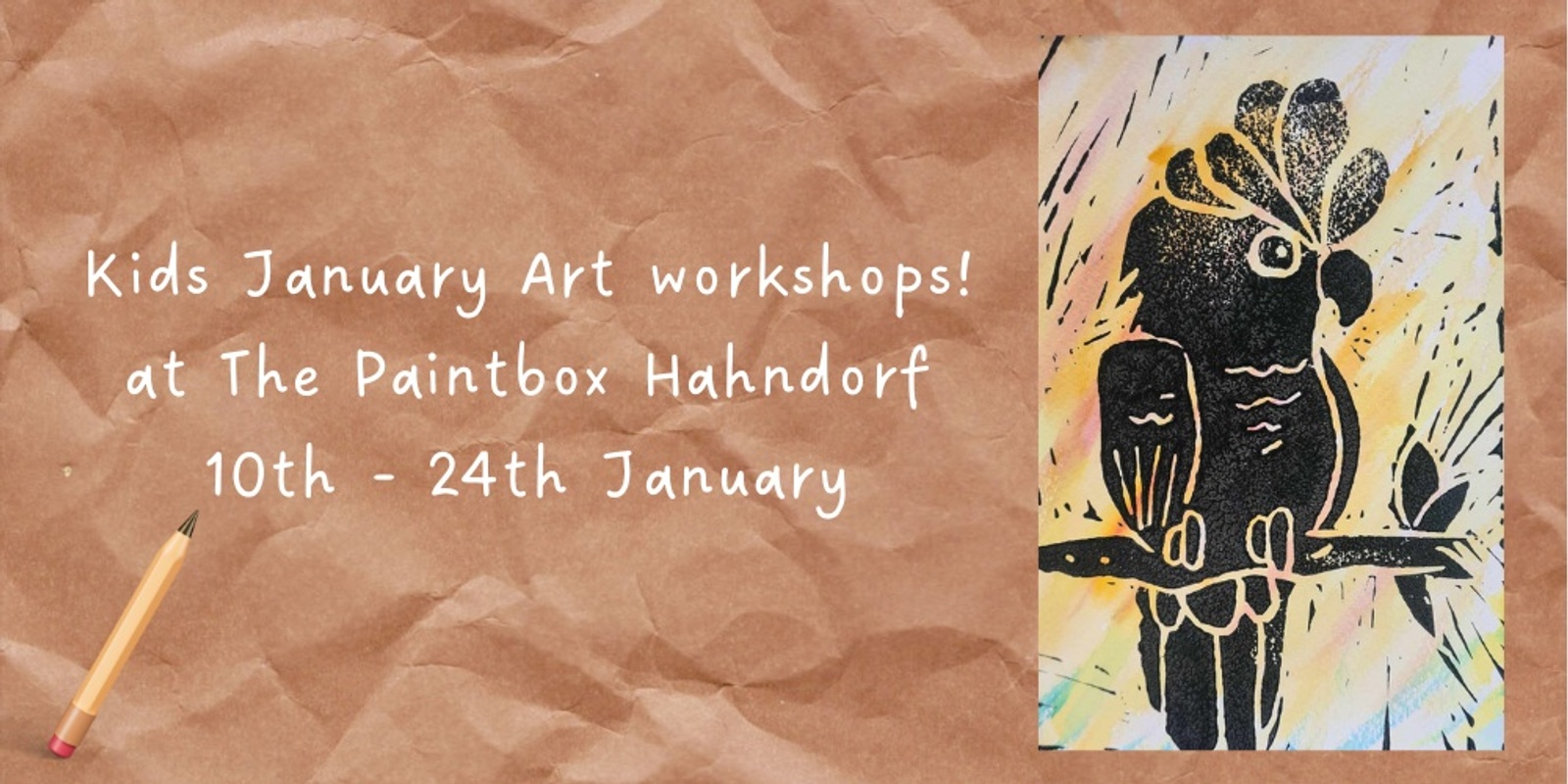 Banner image for Kids January school holiday art workshops 