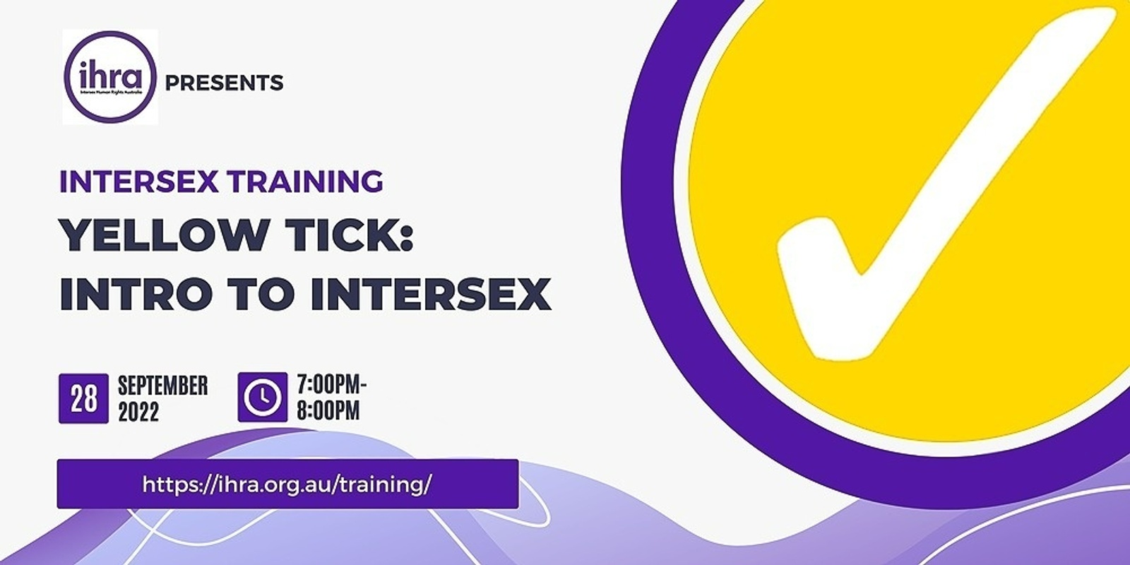 Yellow Tick Introductory Session - September Evening