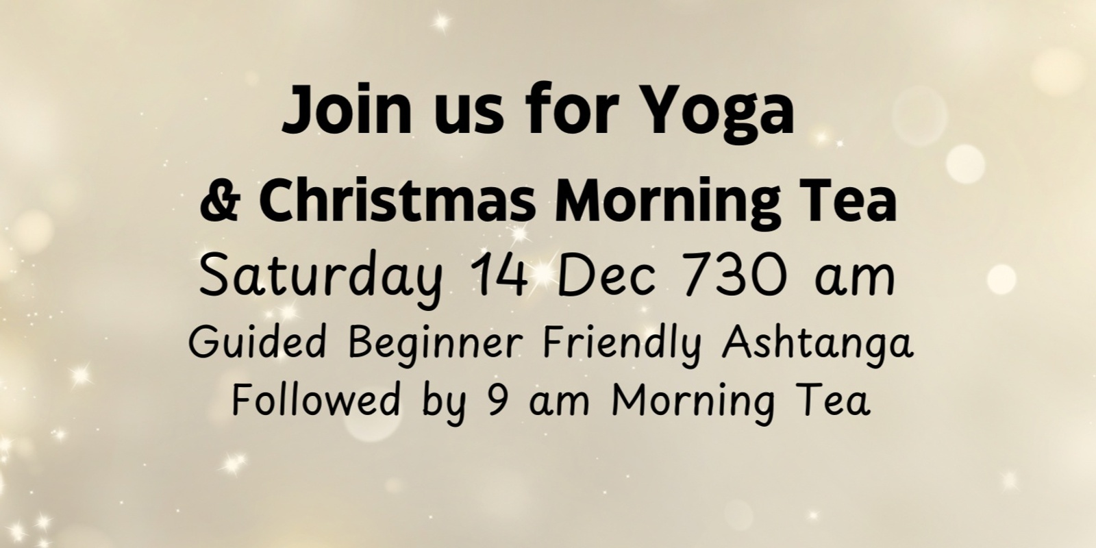 Banner image for Beginner Friendly Ashtanga Yoga & Christmas Morning Tea