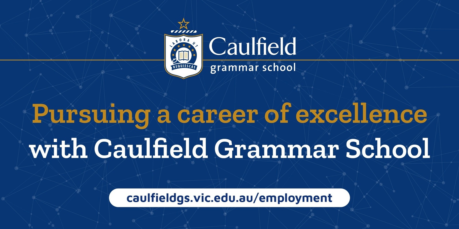 Banner image for Pursuing A Career of Excellence With Caulfield Grammar School