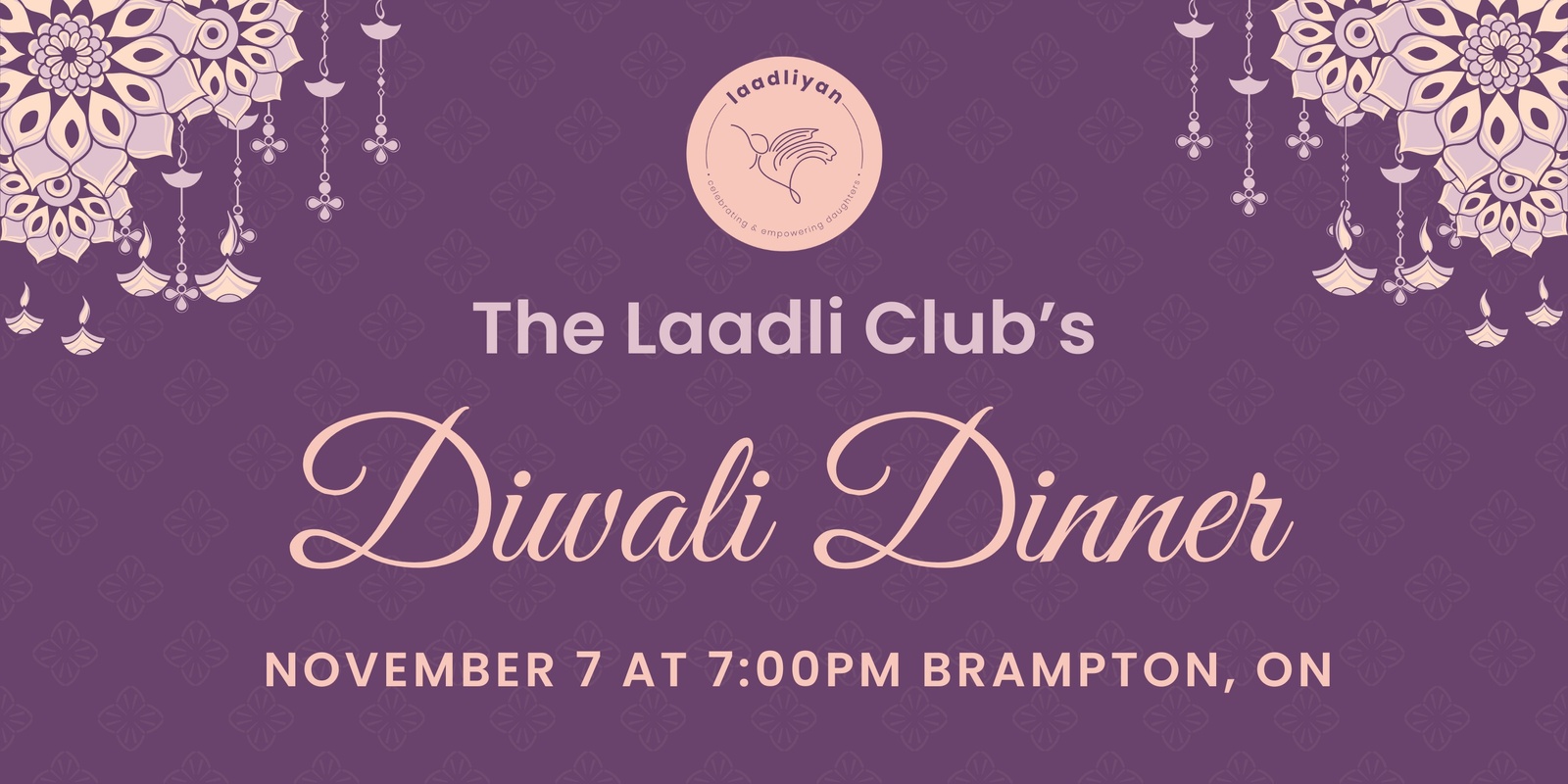 Banner image for The Laadli Club’s Diwali Dinner