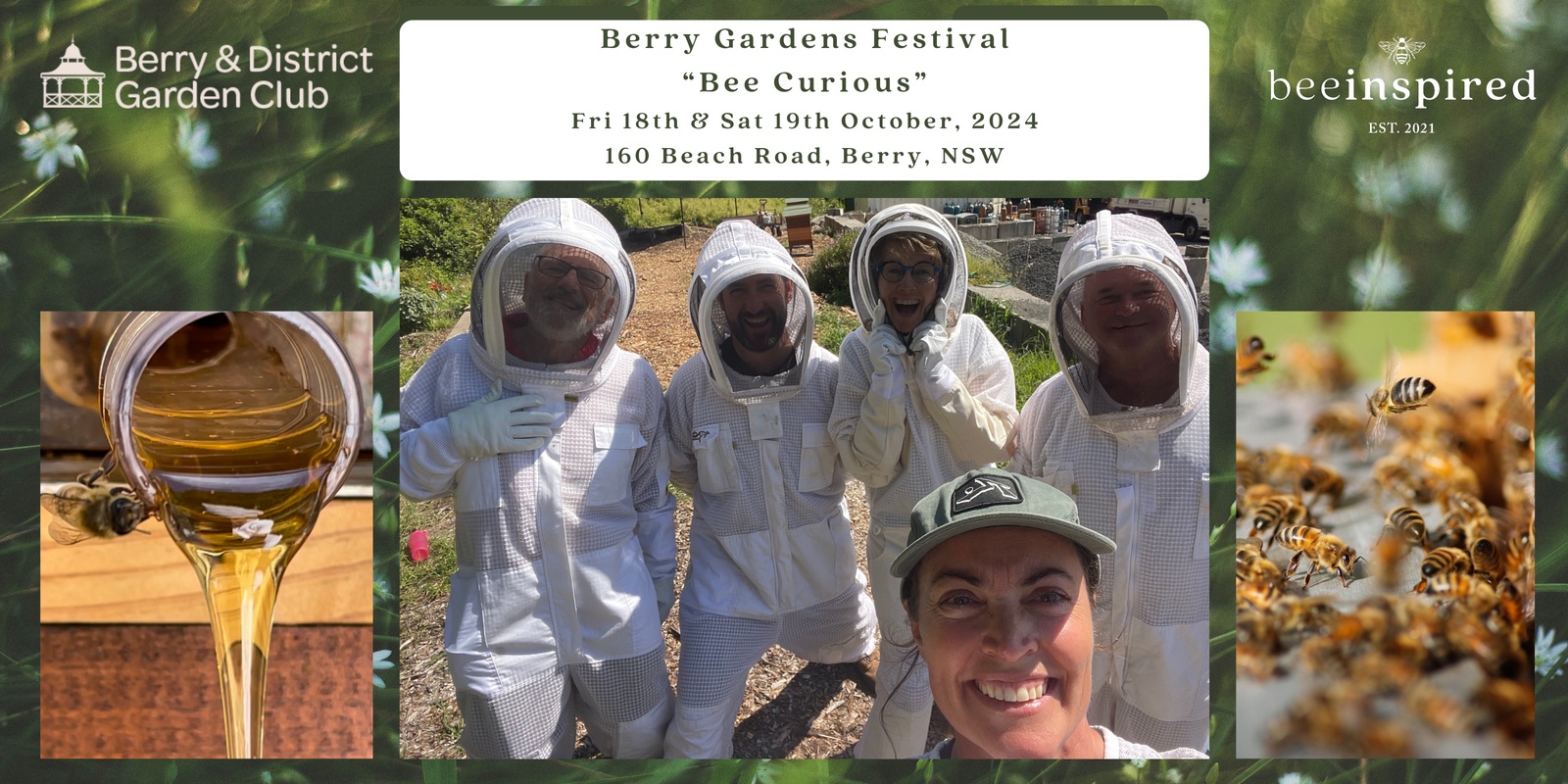 Banner image for "BEE CURIOUS" AT the BERRY GARDENS FESTIVAL 2024