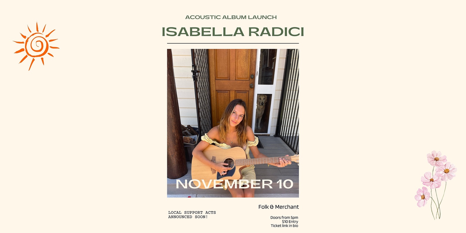 Banner image for Isabella Radici- Acoustic album launch 