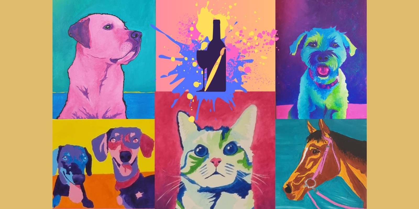 Banner image for Paint & Sip Pop Art  - Pets