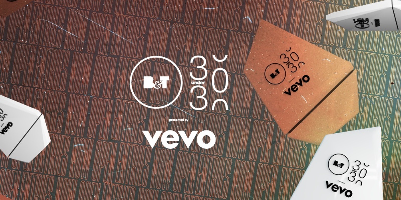 Banner image for B&T 30 Under 30 Awards 2023, presented by Vevo