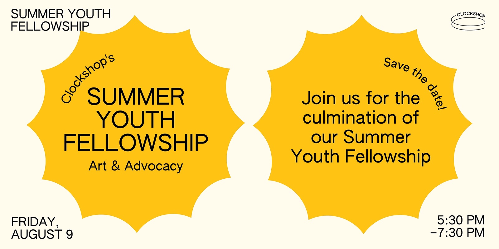 Banner image for Summer Art & Advocacy Youth Fellowship Final Event
