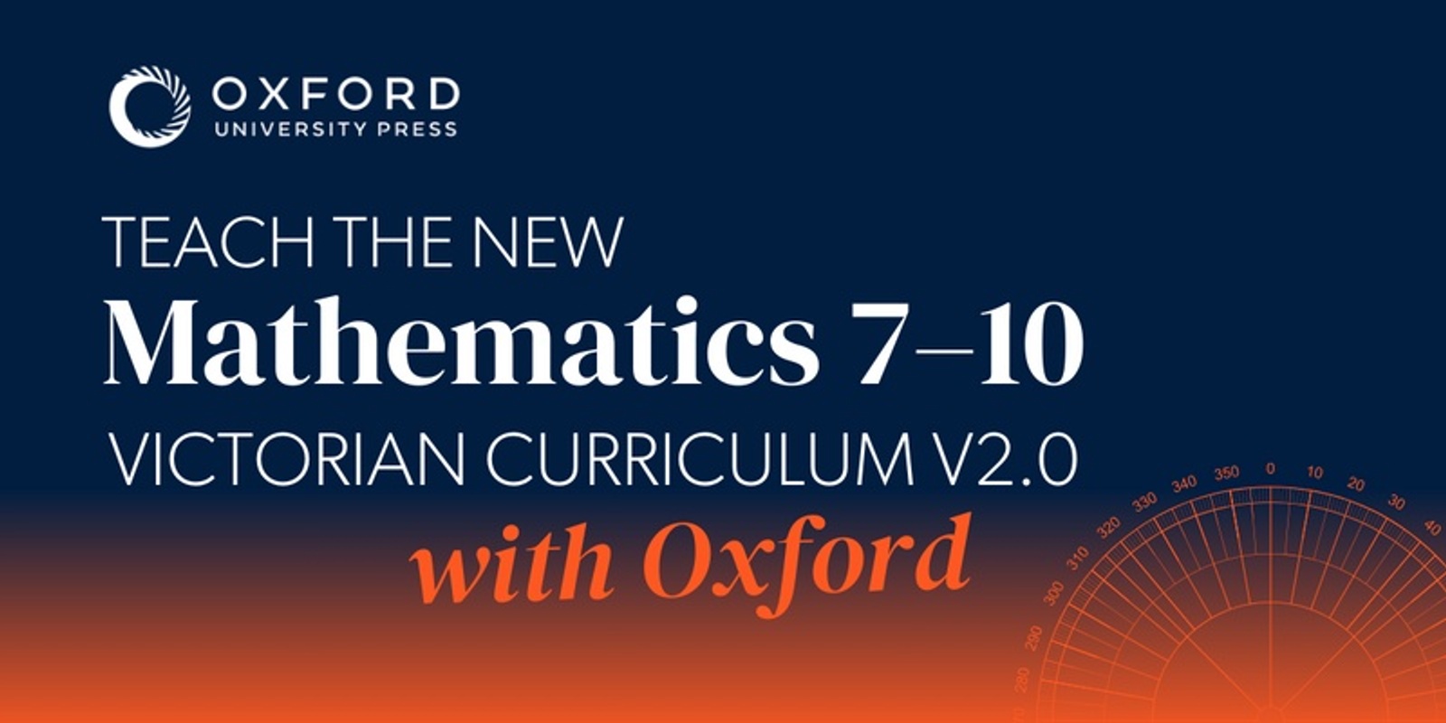 Banner image for Teach the new Mathematics 7-10 Victorian Curriculum V2.0 with Oxford