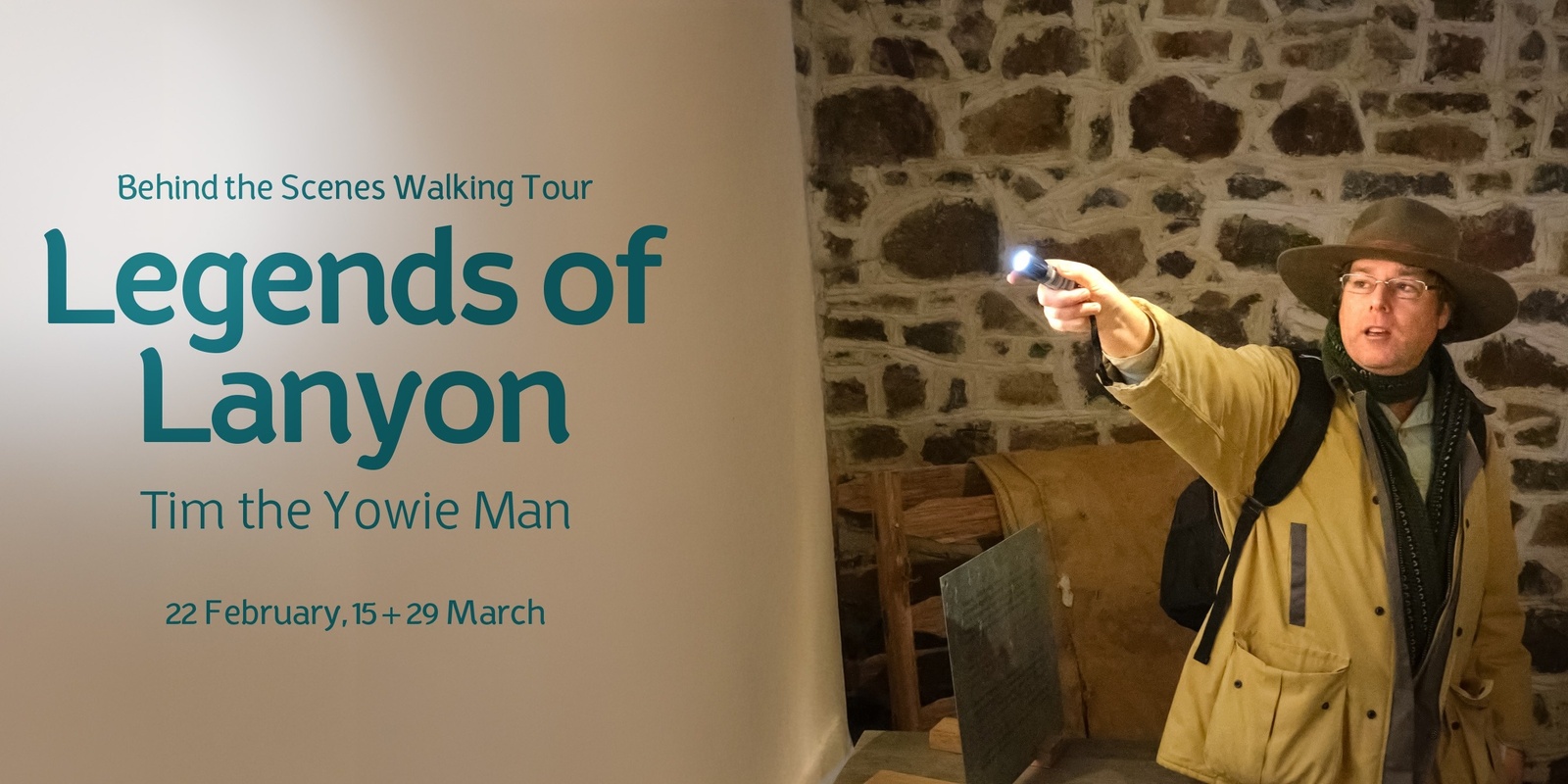 Banner image for Legends of Lanyon with Tim the Yowie Man