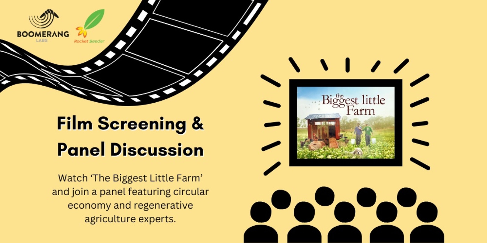 Banner image for The Biggest Little Farm Film Screening + Panel Discussion