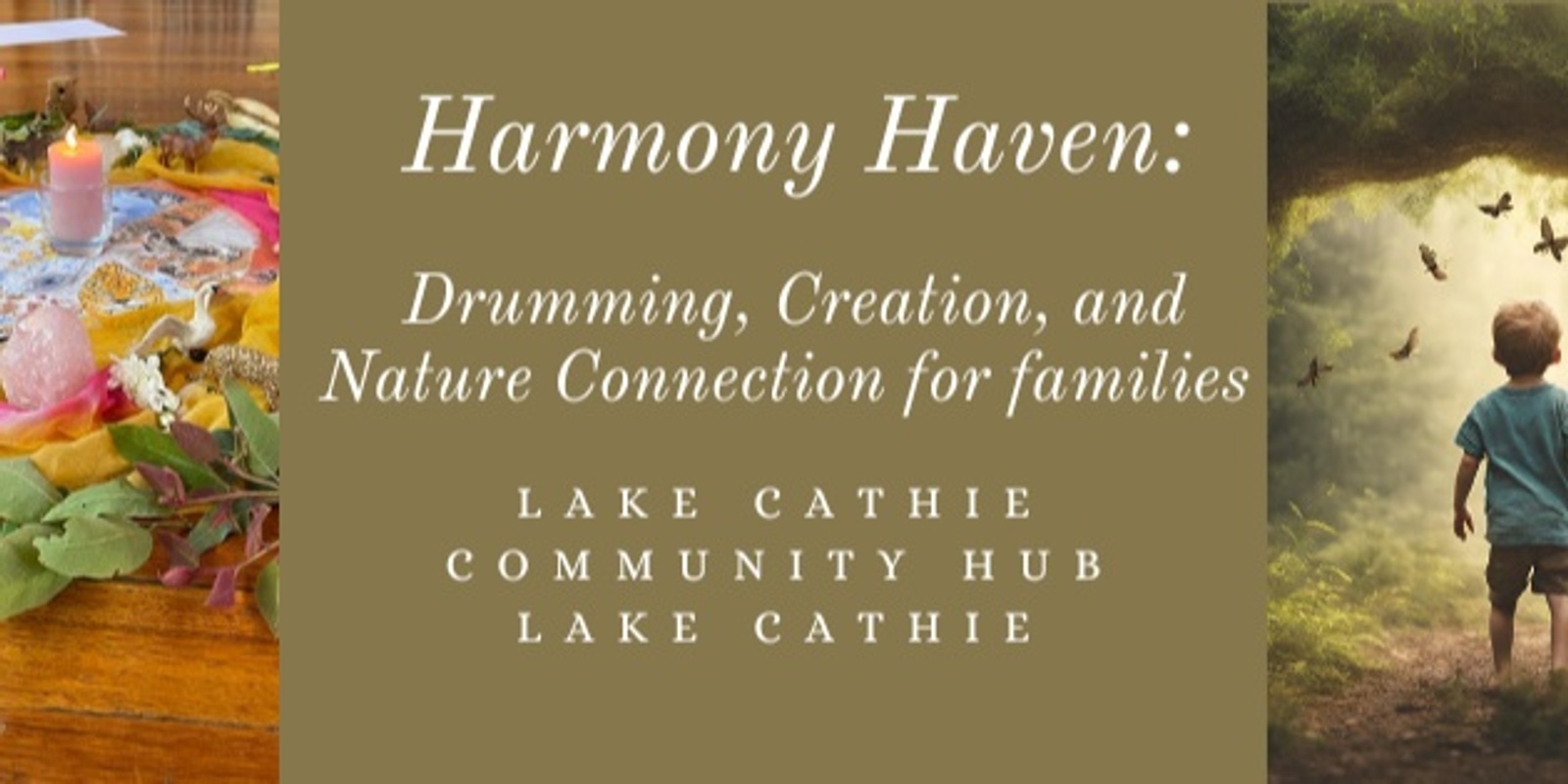 Banner image for Harmony Haven:  Drumming, Creation, and Nature Connection for families