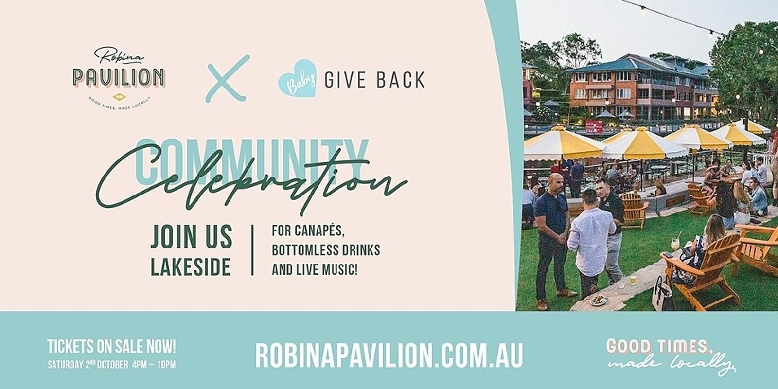 Banner image for Robina Pavilion x Baby Give Back Community Celebration