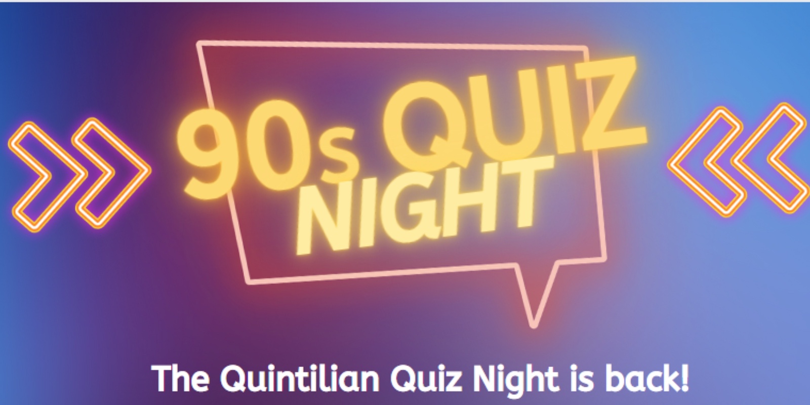 Banner image for Quintilian P&F 90s Quiz Night