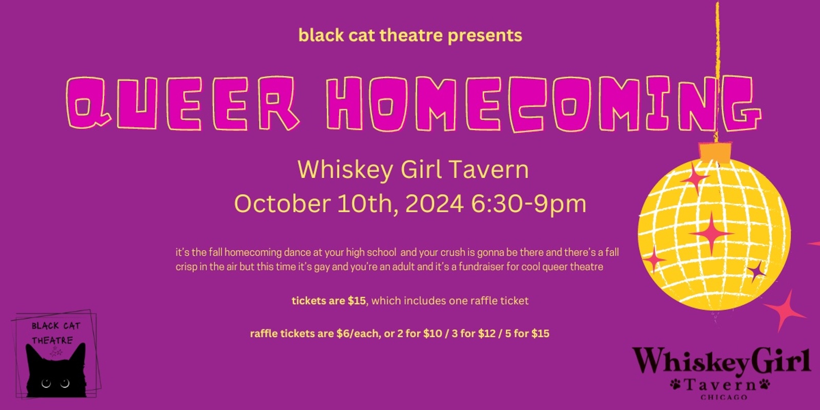 Banner image for Queer Homecoming: A Fundraiser for Black Cat Theatre!