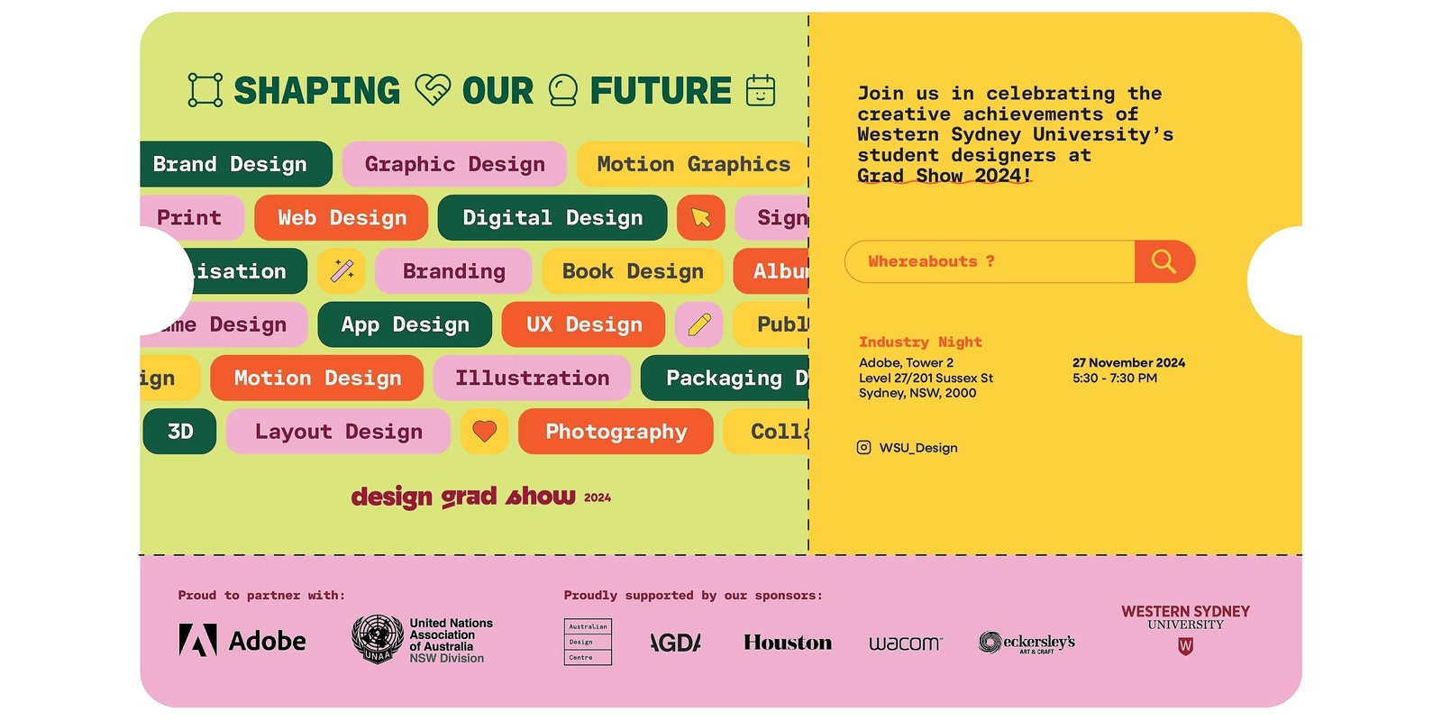 Banner image for Design Grad Show 2024 Industry Night at Adobe