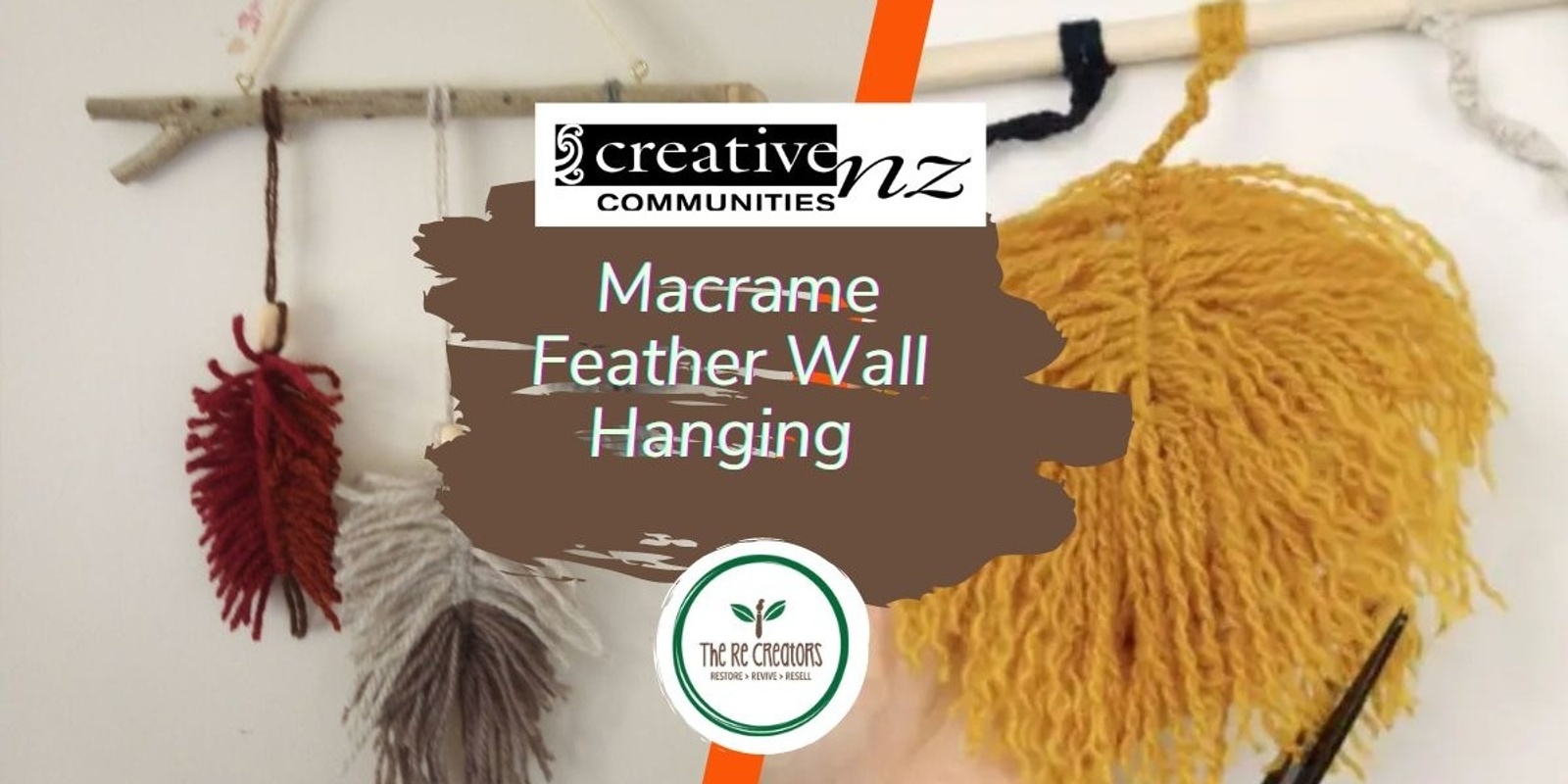 Banner image for Make a Macrame Feather Wall Hanging, Glen Eden Library, Friday 2 August, 10am - 12pm