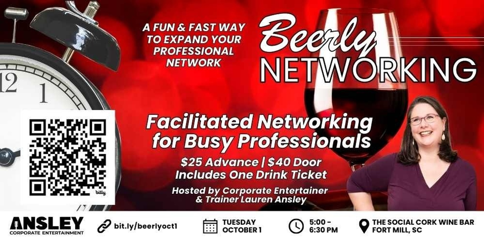 Banner image for Beerly Networking - Oct 1 - Hosted by Lauren Ansley