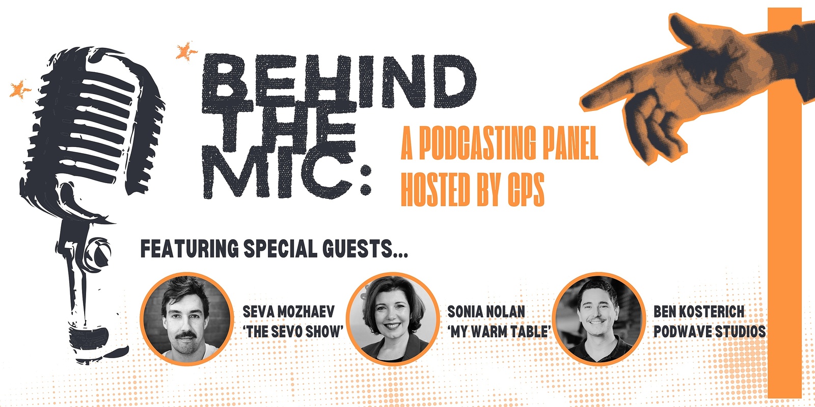 Banner image for Behind The Mic: A Podcasting Panel