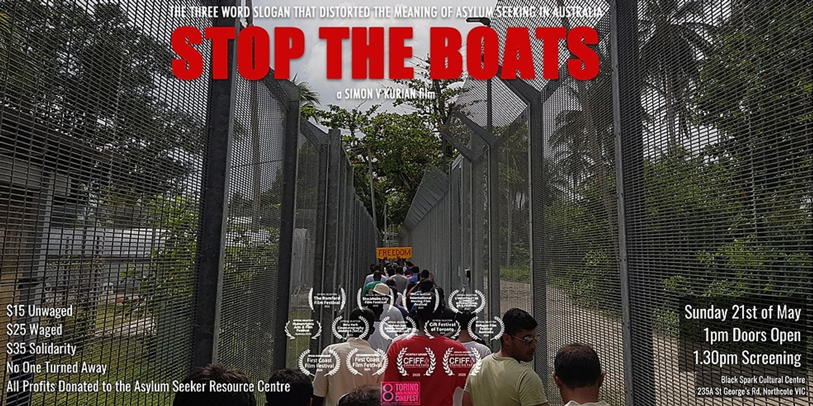 Banner image for "Stop The Boats" Screening & ASRC Fundraiser