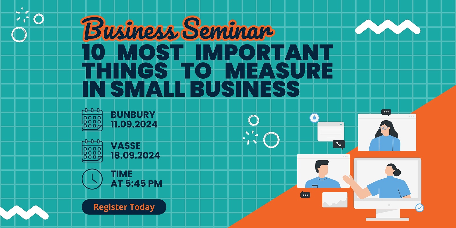 Banner image for 10 Most Important things to measure in small business seminar