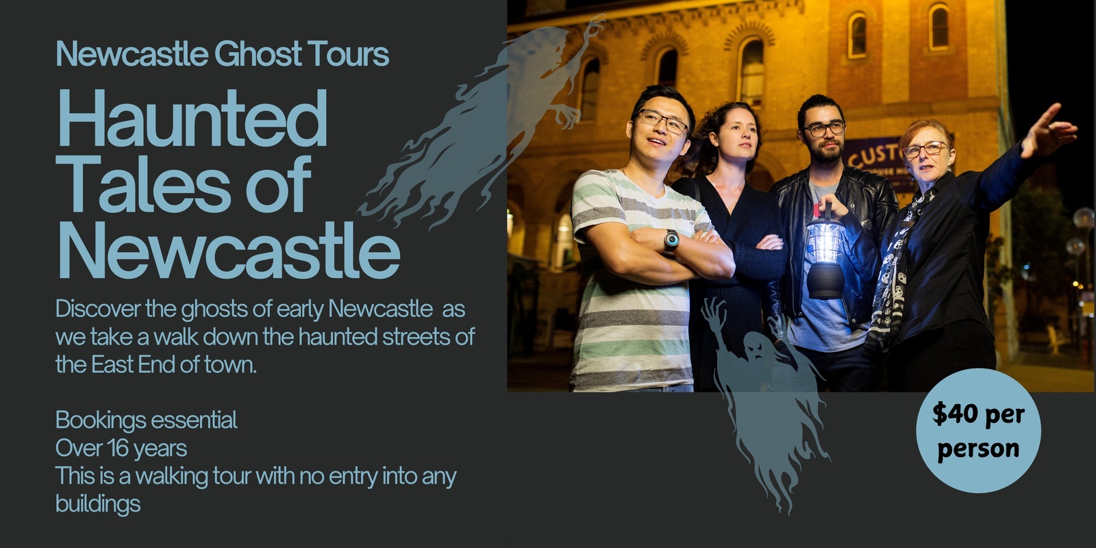 Banner image for Haunted Tales of Newcastle Christmas Walking Tours