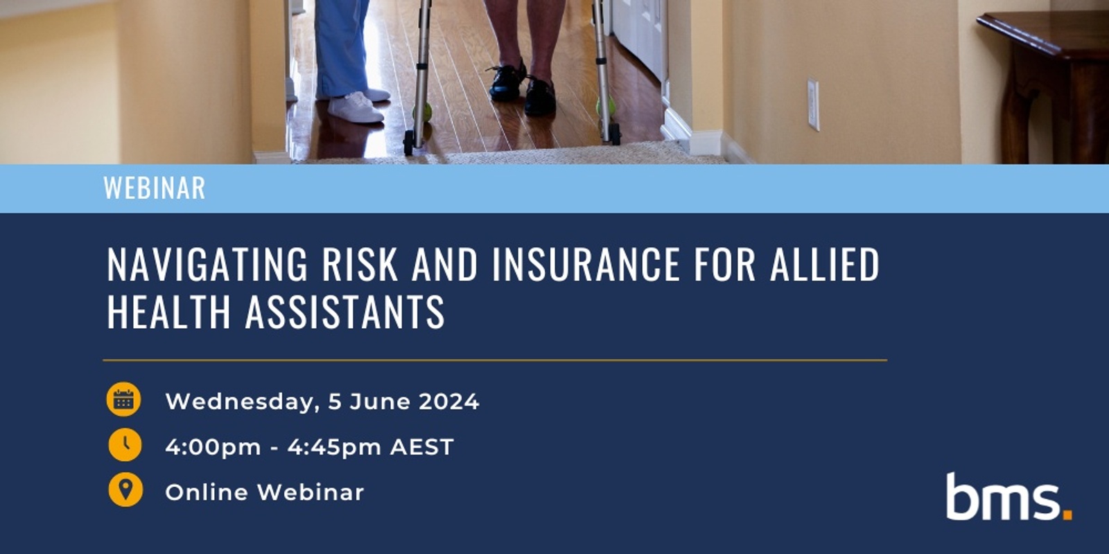 Banner image for Navigating Risk and Insurance for Allied Health Assistants