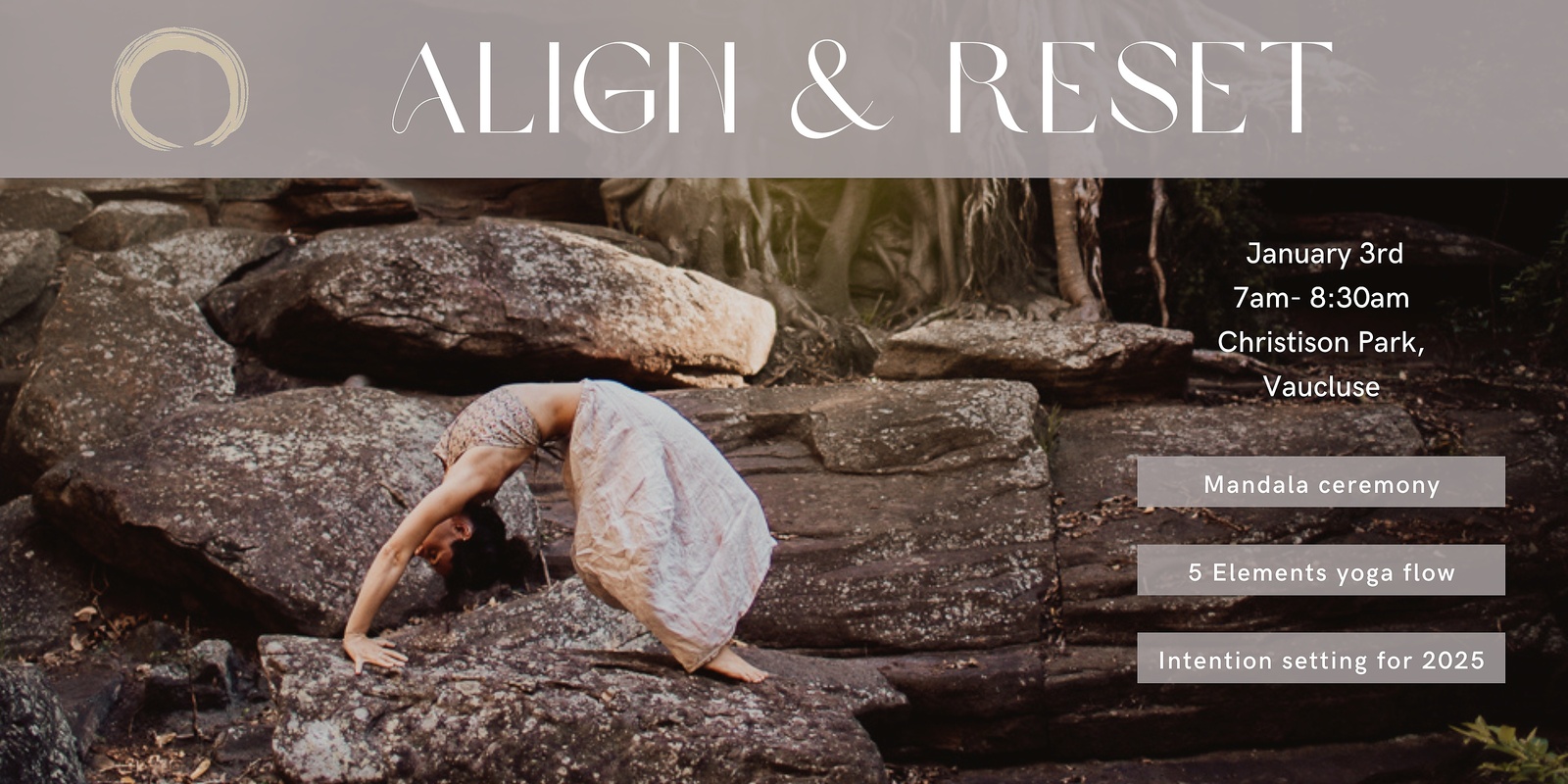 Banner image for ALIGN & RESET 🪷 Outdoors Mandala Yoga