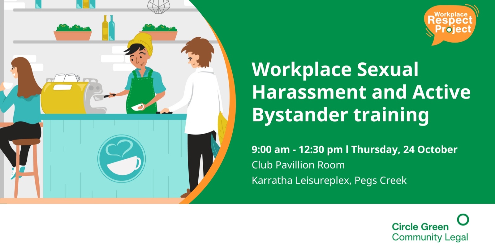 Banner image for Workplace Sexual Harassment and Active Bystander Training - Karratha