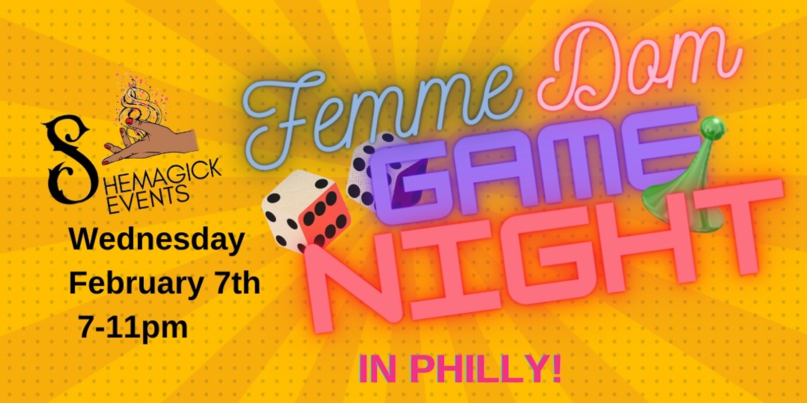 Banner image for Femme Dom Game Night (Philly Edition)