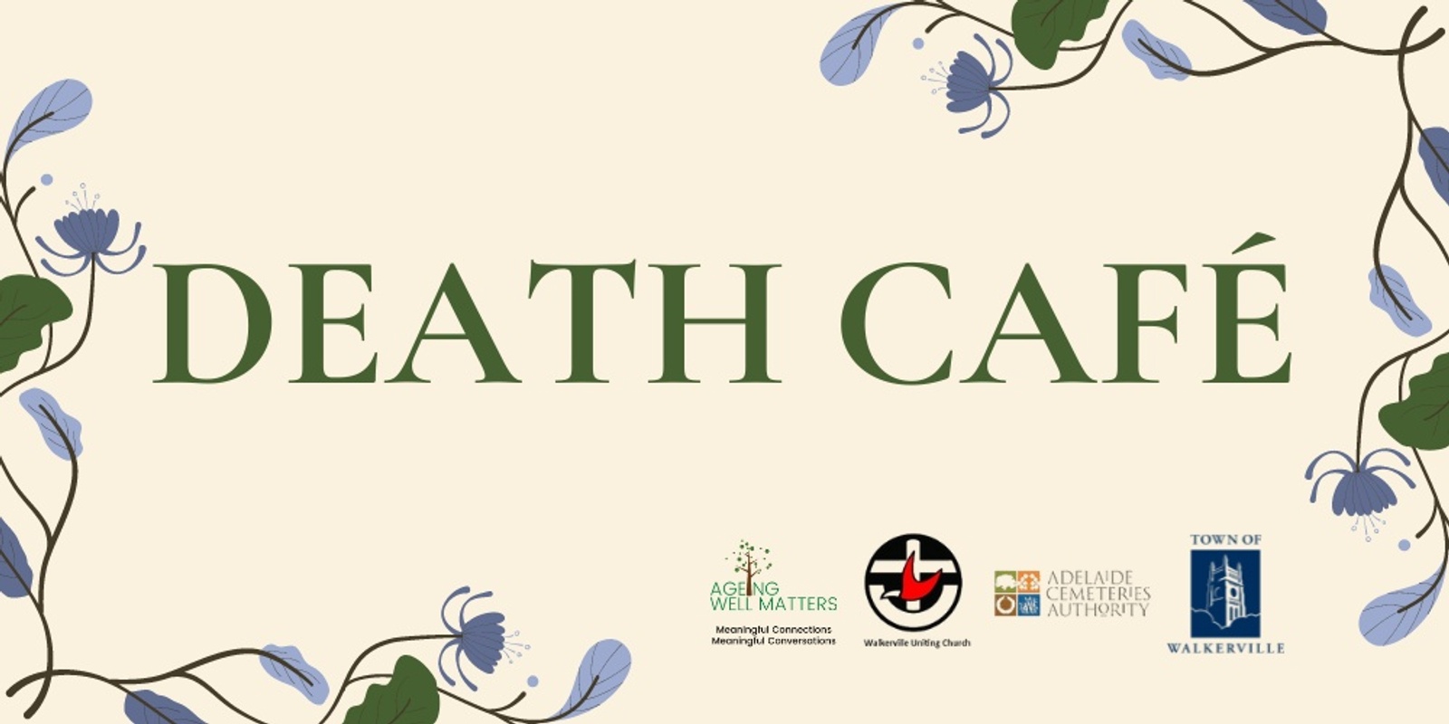 Banner image for Death Café, a life and death conversation.