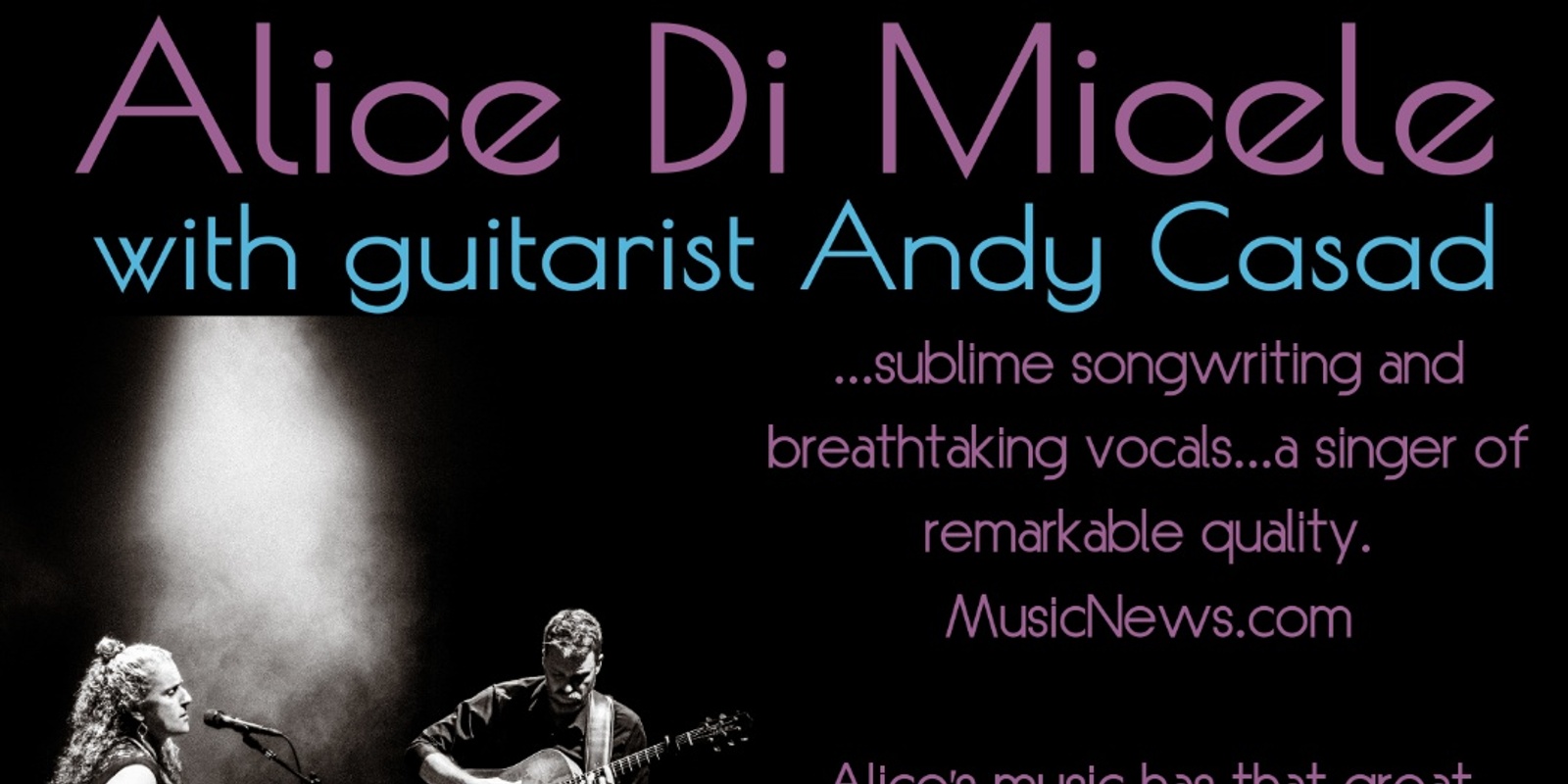 Banner image for Alice Di Micele & Andy Casad