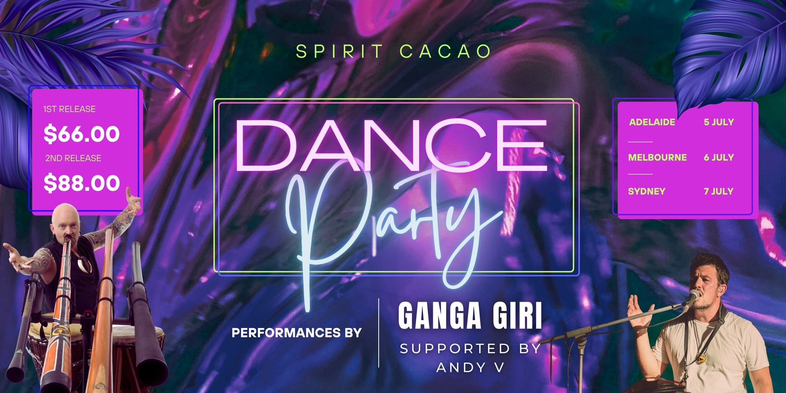 Banner image for Melbourne | DANCE PARTY - GANGA GIRI supported by Andy V | Saturday 6 July