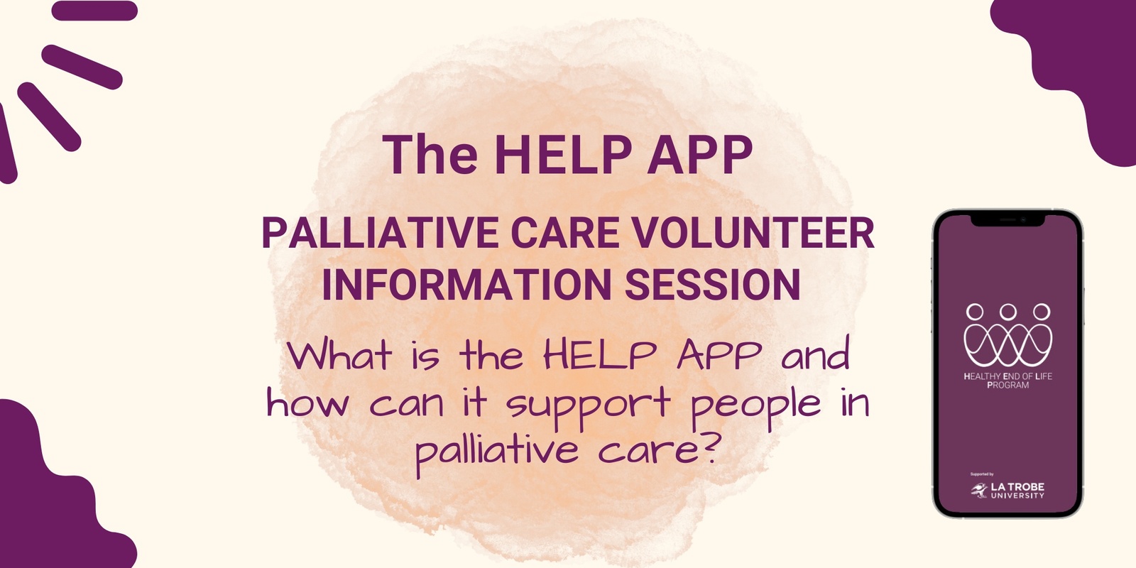Banner image for Webinar: HELP App - Volunteer Information Session