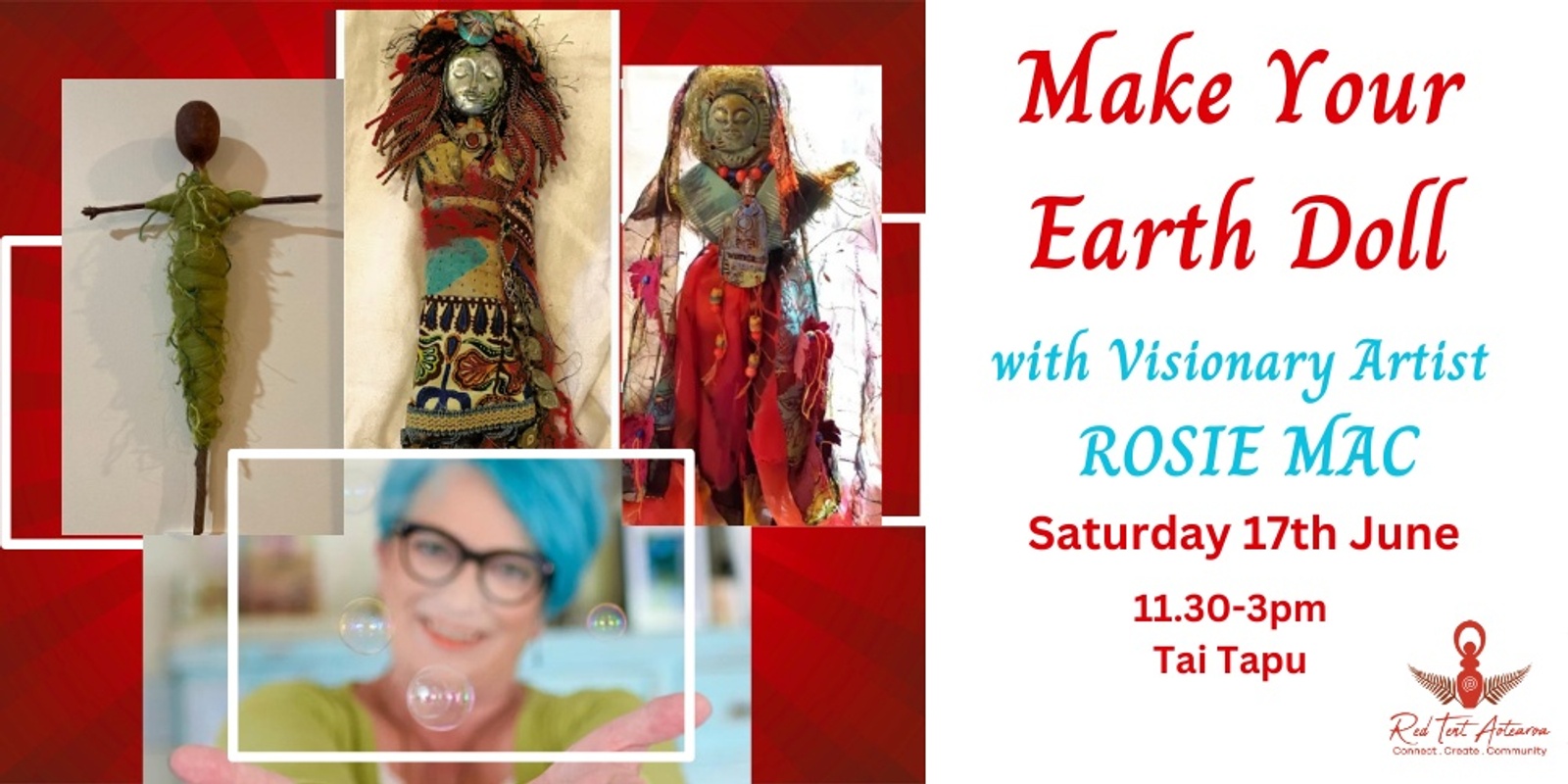 Banner image for Earth Doll Workshop with Visionary Artist ROSIE MAC!