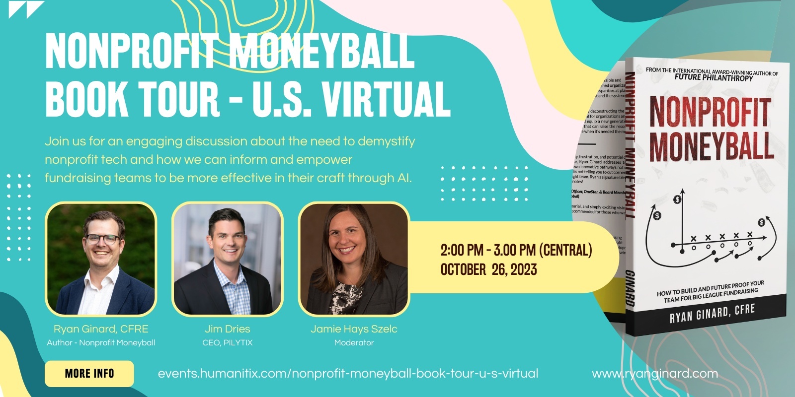 Banner image for Nonprofit Moneyball - Book Tour:  U.S. (virtual)